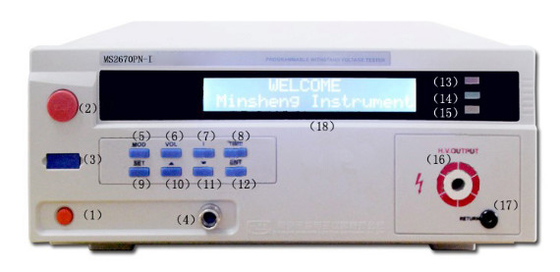 ราคาดี MS2670PN โปรแกรมควบคุมทนต่อเครื่องทดสอบแรงดันไฟฟ้า ออนไลน์